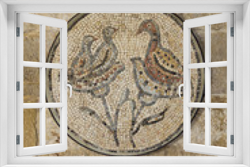 Fototapeta Naklejka Na Ścianę Okno 3D - Birds Nest Mosaic Lebanese Palace Architectural Detail