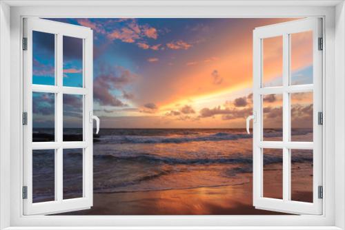 Fototapeta Naklejka Na Ścianę Okno 3D - Tropical sunset.