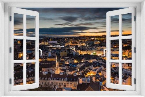 Fototapeta Naklejka Na Ścianę Okno 3D - Lisbon Dusk