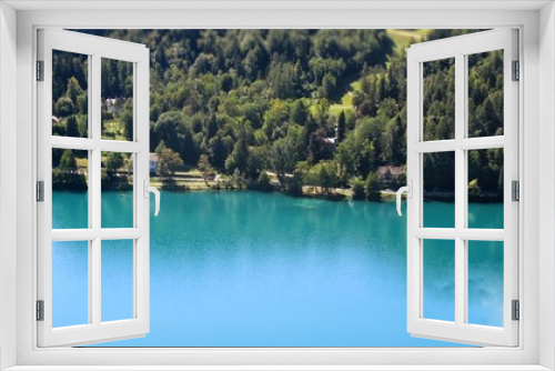 Fototapeta Naklejka Na Ścianę Okno 3D - Alpine Lake Bled in Slovenia - clean drinking water