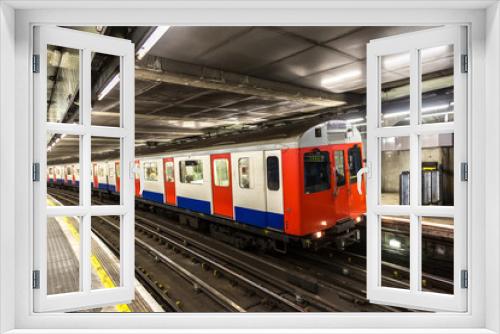 Fototapeta Naklejka Na Ścianę Okno 3D - London Underground Tube Station