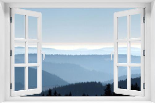 Fototapeta Naklejka Na Ścianę Okno 3D - Panorama. Arft, Osteifelsicht Westerwald/Hunsrück