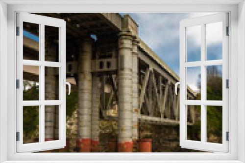 Fototapeta Naklejka Na Ścianę Okno 3D - Chepstow Railway Bridge