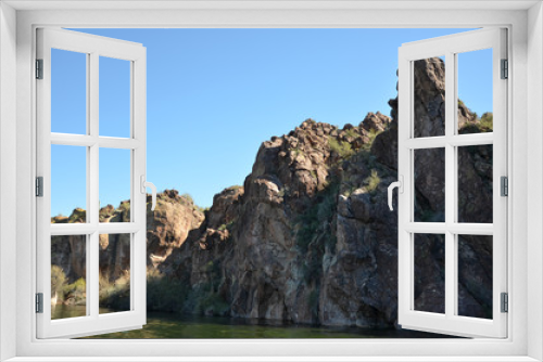 Fototapeta Naklejka Na Ścianę Okno 3D - Saguaro Lake