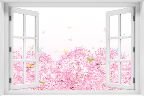 Fototapeta Naklejka Na Ścianę Okno 3D - 桜　春　花　背景