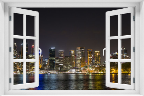 Fototapeta Naklejka Na Ścianę Okno 3D - Sydney city skyline at night
