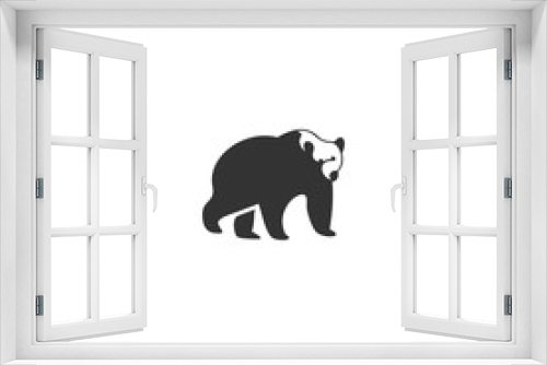 Fototapeta Naklejka Na Ścianę Okno 3D - Bear Icon Illustration Logo