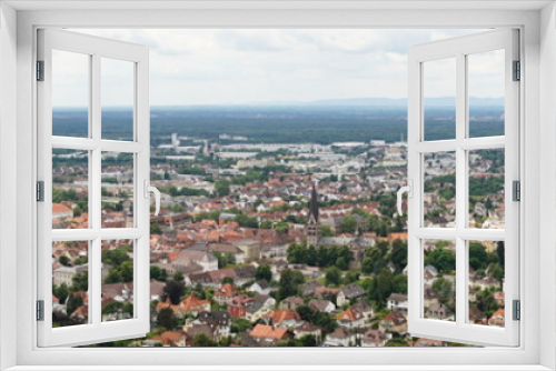 Fototapeta Naklejka Na Ścianę Okno 3D - Panoramablick auf Ettlingen
