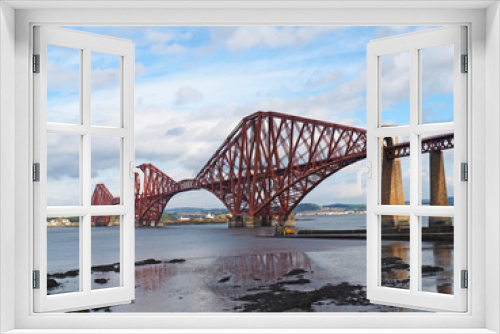 Fototapeta Naklejka Na Ścianę Okno 3D - Firth of Forth rail bridge