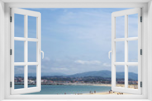 Fototapeta Naklejka Na Ścianę Okno 3D - スペイン・バスク地方、オンダビリア(Hondarribia)の海岸