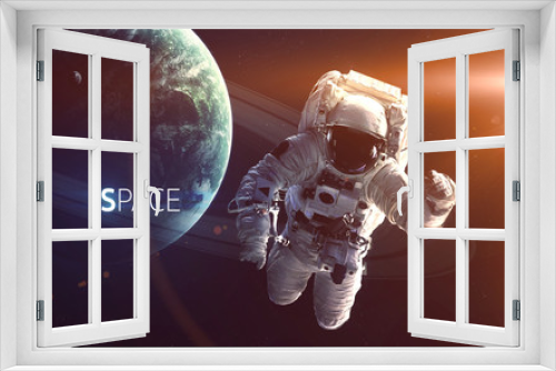 Fototapeta Naklejka Na Ścianę Okno 3D - Cosmic art, science fiction wallpaper. Beauty of deep space. Billions of galaxies in the universe. Elements of this image furnished by NASA