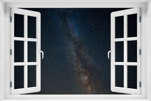 Fototapeta Naklejka Na Ścianę Okno 3D - Night View Of Natural Glowing Stars Of Milky Way. Night Starry Sky