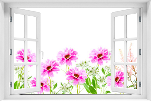 Fototapeta Naklejka Na Ścianę Okno 3D - Pink flowers