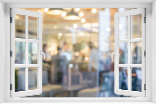 blurred people in coffee shop : for background use