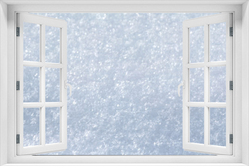 Fototapeta Naklejka Na Ścianę Okno 3D - Fresh snow after snowfall as white background