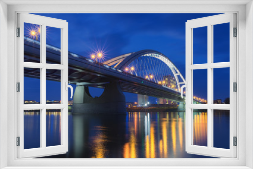 Fototapeta Naklejka Na Ścianę Okno 3D - Apollo bridge, Bratislava