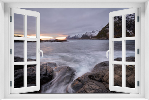 Fototapeta Naklejka Na Ścianę Okno 3D - Küstenlandschaft Lofoten