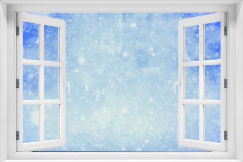 blue winter snow background