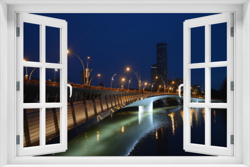 Fototapeta Naklejka Na Ścianę Okno 3D - Modern Bridge, Singapore Bay Area