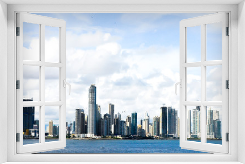 Fototapeta Naklejka Na Ścianę Okno 3D - Panama City Skyline