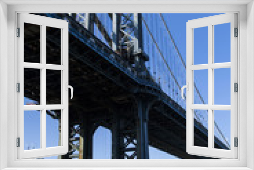 Fototapeta Naklejka Na Ścianę Okno 3D - Brooklyn Bridge and Manhattan Skyline