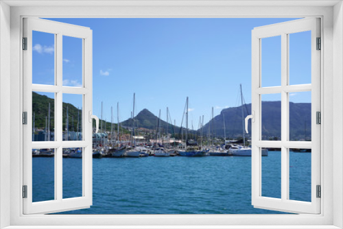 Fototapeta Naklejka Na Ścianę Okno 3D - Yacht port in Cape town
