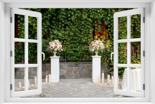 Fototapeta Naklejka Na Ścianę Okno 3D - Wedding floristry and decoration