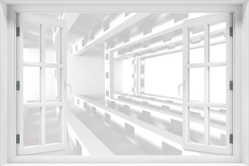 Fototapeta Naklejka Na Ścianę Okno 3D - Abstract Modern White Architecture Background