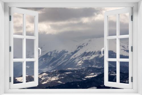 Fototapeta Naklejka Na Ścianę Okno 3D - Sibillini National Park snowy landscape