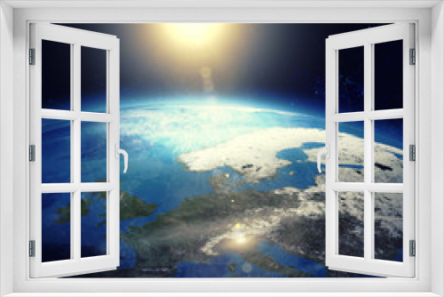 Fototapeta Naklejka Na Ścianę Okno 3D - Beautiful earth in space