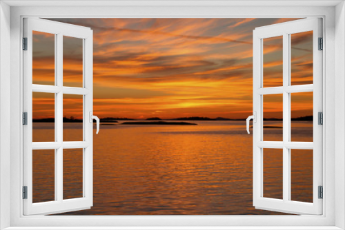 Fototapeta Naklejka Na Ścianę Okno 3D - Georgian Bay Brilliant Sunset