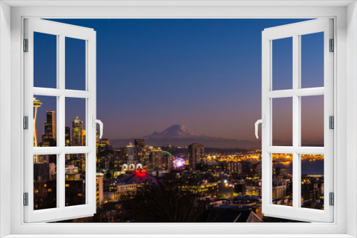 Fototapeta Naklejka Na Ścianę Okno 3D - Seattle Skyline