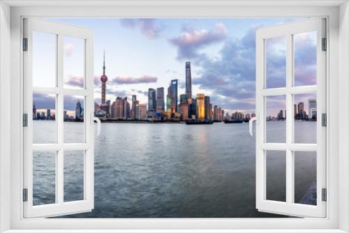 Fototapeta Naklejka Na Ścianę Okno 3D - Shanghai skyline in China.