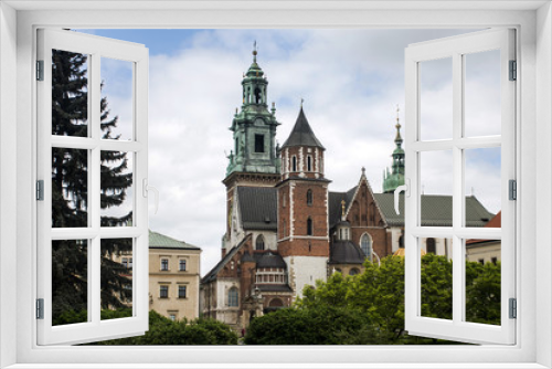 Fototapeta Naklejka Na Ścianę Okno 3D - City of Krakow Poland. Wawel Cathedral
