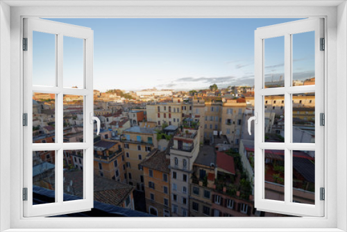 Fototapeta Naklejka Na Ścianę Okno 3D - The roofs of Rome