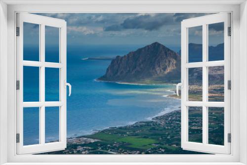 Fototapeta Naklejka Na Ścianę Okno 3D - Erice, Trapani, Sicily, Italy - Panoramic view