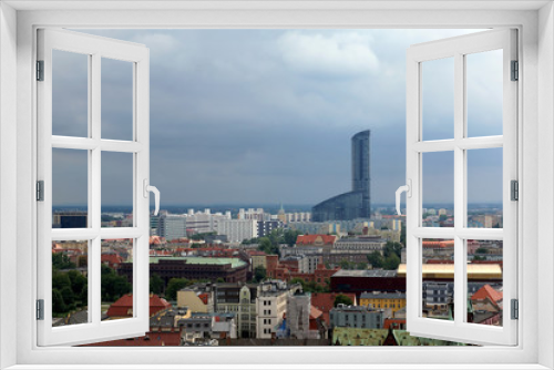Fototapeta Naklejka Na Ścianę Okno 3D - Panorama view of the city Wroclaw, Poland