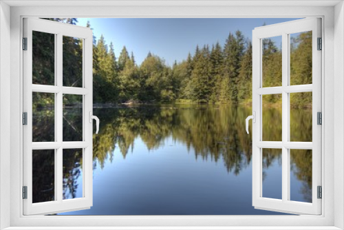 Fototapeta Naklejka Na Ścianę Okno 3D - Reflective Lake