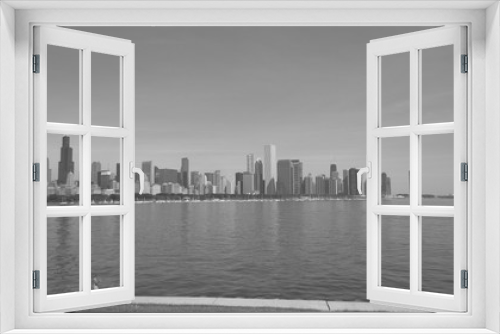 Fototapeta Naklejka Na Ścianę Okno 3D - chicago skyline