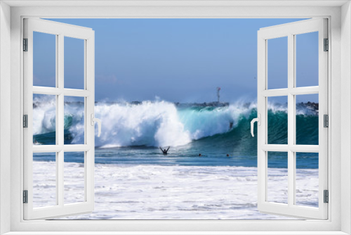 Fototapeta Naklejka Na Ścianę Okno 3D - Newport Beach Wedge Surf Spot