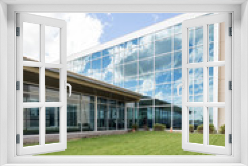 Fototapeta Naklejka Na Ścianę Okno 3D - Modern Hospital Building With Glass Windows