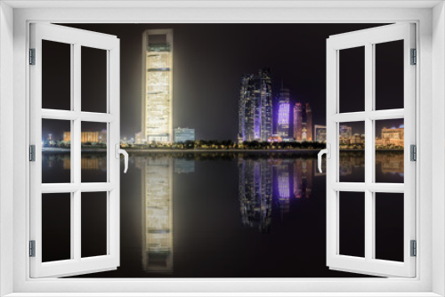 Fototapeta Naklejka Na Ścianę Okno 3D - Abu Dhabi Skyline