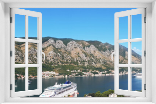 Fototapeta Naklejka Na Ścianę Okno 3D - Beautiful cityscape of Kotor Montenegro