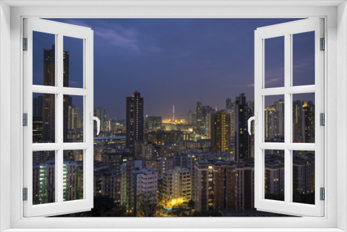 Fototapeta Naklejka Na Ścianę Okno 3D - Hong Kong cityscape