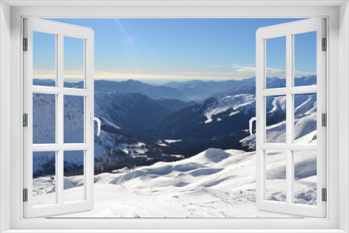 Fototapeta Naklejka Na Ścianę Okno 3D - Sciare a Colere Bergamo inverno