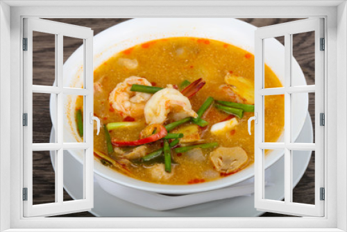 Fototapeta Naklejka Na Ścianę Okno 3D - Tom Yam soup