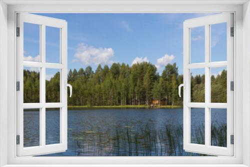 Fototapeta Naklejka Na Ścianę Okno 3D - The lake house