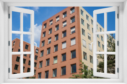 Fototapeta Naklejka Na Ścianę Okno 3D - Facade of a modern residential building