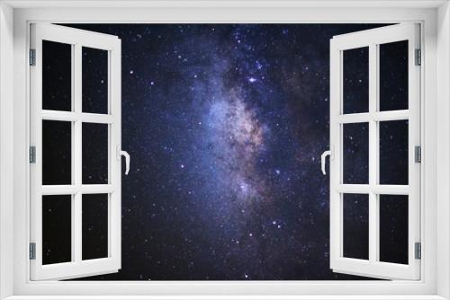 Fototapeta Naklejka Na Ścianę Okno 3D - Close up milky way galaxy. Long exposure photograph.With grain