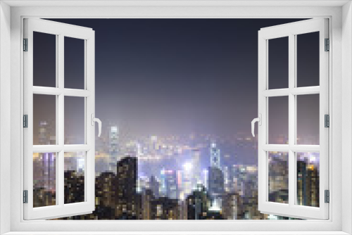 Fototapeta Naklejka Na Ścianę Okno 3D - Skyline of Hong Kong